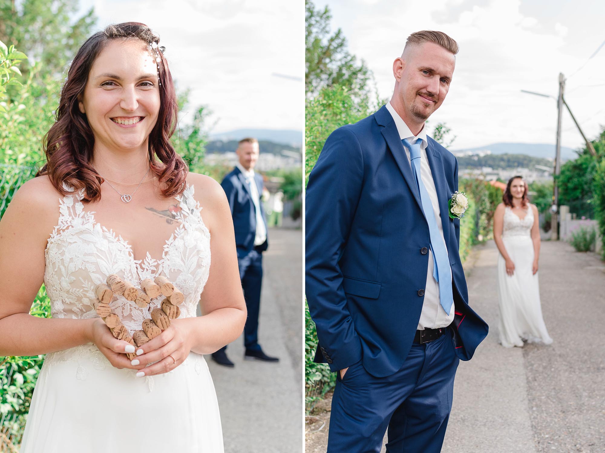 Hochzeitsfotos_Hochzeitsreportage in Wien_Brautpaarshooting_Tiefenunschärfe-Collage